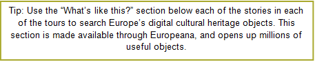 Tip  intensive assignments on use Europeana data